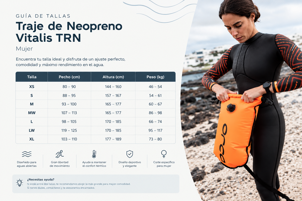 Orca Vitalis TRN — Traje de Neopreno para Mujer